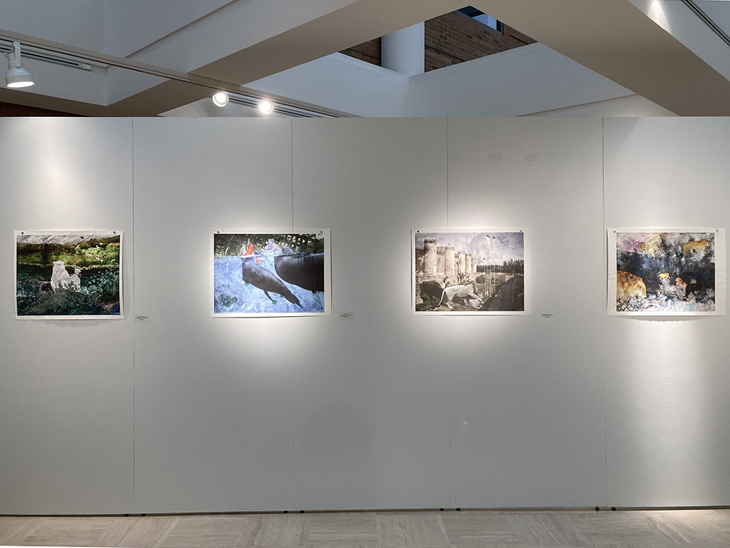 inside wall seen viewable from lobby